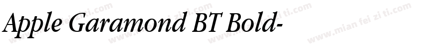 Apple Garamond BT Bold字体转换